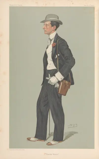 Turf Devotees; ‘Stanley House’, The Hon. George Lambton, March 17, 1904 av Leslie Matthew Ward