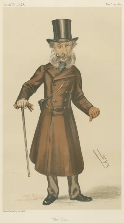 Turf Devotees; ‘The Lad’, Lieutenant-Colonel the Hon. Henry Townshend Forester, December 29, 1883 av Leslie Matthew Ward