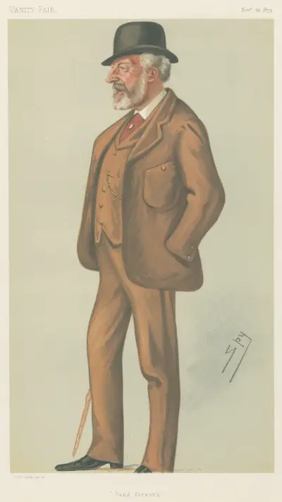 Wagerers; ‘Gang Forward’, Mr. William Stuart Stirling-Crawford, November 22, 1879 av Leslie Matthew Ward