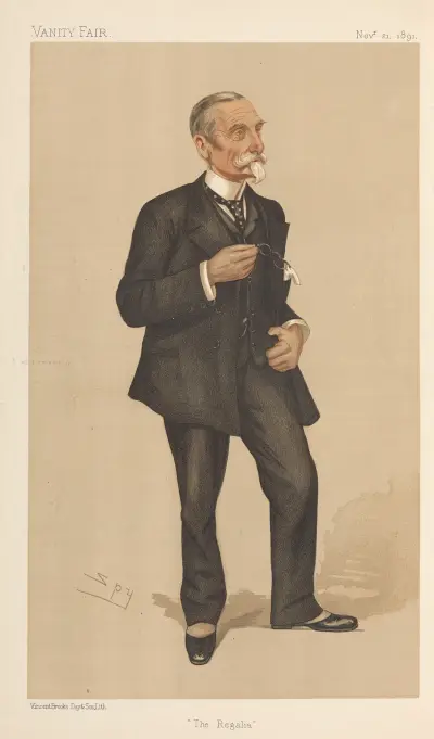 Yachting Devotees; ‘The Regalia’, General Sir Michael Anthony Shrapnel Biddulph, November 21, 1891 av Leslie Matthew Ward