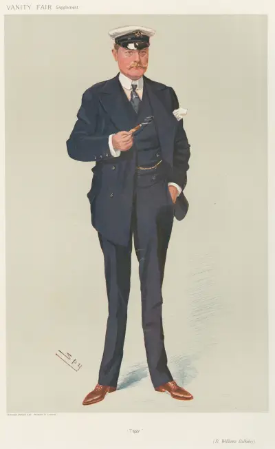 Yachting Devotees; ‘Tiggy’, Sir Richard Bulkeley, August 7, 1907 von Leslie Matthew Ward