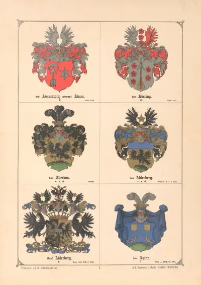 Baltisches Wappenbuch Pl.002 av Adolf Matthias Hildebrandt