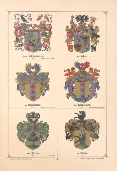 Baltisches Wappenbuch Pl.008 av Adolf Matthias Hildebrandt