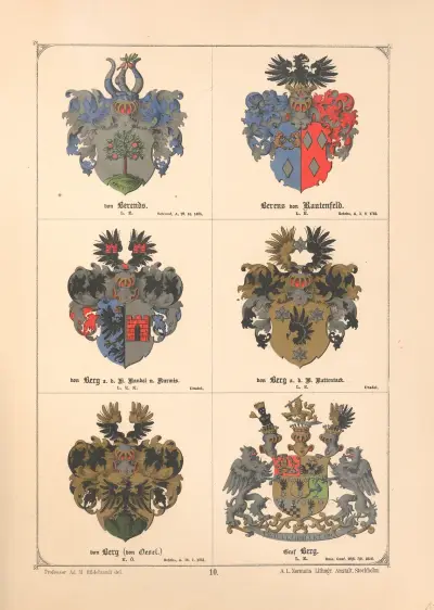 Baltisches Wappenbuch Pl.009 av Adolf Matthias Hildebrandt