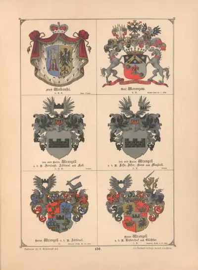 Baltisches Wappenbuch Pl.116 av Adolf Matthias Hildebrandt