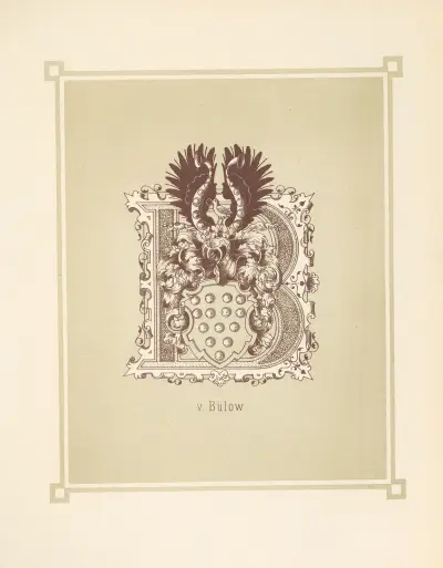 Heraldisches Alphabet Pl.03 av Adolf Matthias Hildebrandt