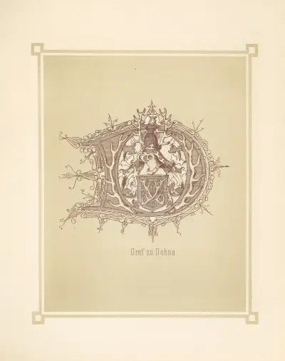 Heraldisches Alphabet Pl.05 av Adolf Matthias Hildebrandt