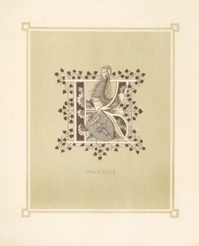 Heraldisches Alphabet Pl.11 av Adolf Matthias Hildebrandt