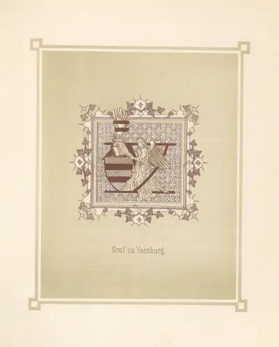 Heraldisches Alphabet Pl.25 av Adolf Matthias Hildebrandt