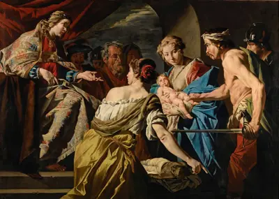 The Judgement of Solomon av Matthias Stom