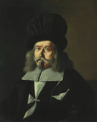 Portrait of a Grand Master of the Knights of Malta, Martin de Redin av Mattia Preti