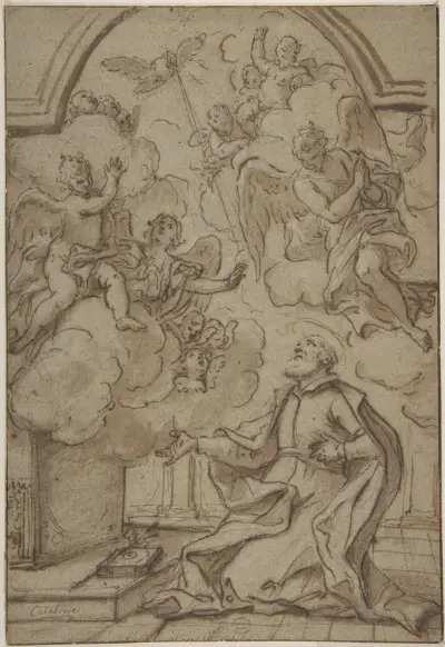 Saint in Ecstasy av Mattia Preti