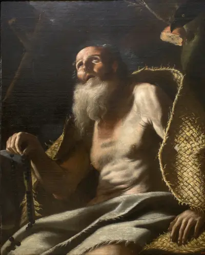 Saint Paul the Hermit – nr 1 av Mattia Preti