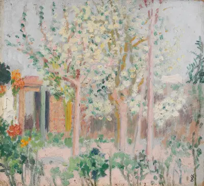 Bouquet d’arbres en fleurs von Maurice Denis