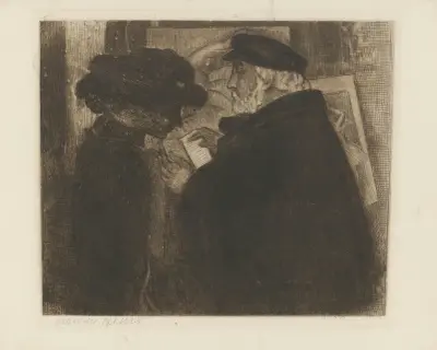 Degas och hans modell av Maurice Denis