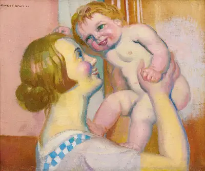Enfant Nu Ou Annie Et Pauline av Maurice Denis