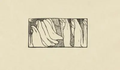 Försök till träsnitt för Sagesse av Maurice Denis