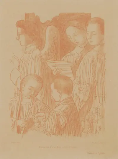Fragment av en kyrkodekoration av Maurice Denis