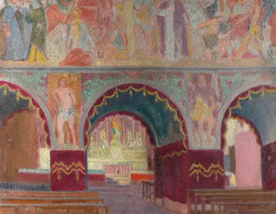 Fresques de Luini, à Lugano von Maurice Denis