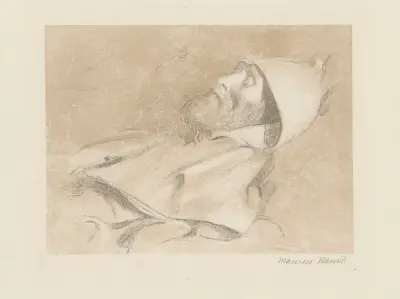 Gabriel Thomas på sin dödsbädd av Maurice Denis