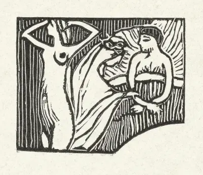 Illustration till dikt ur Paul Verlaines diktsamling Sagesse av Maurice Denis