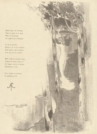 Illustration till sonetten Petit Air av Stéphane Mallarmé av Maurice Denis