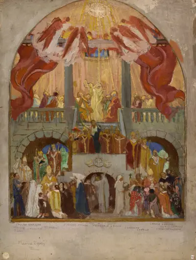 La Pentecôte, l’Eglise romaine, l’Eglise d’orient av Maurice Denis