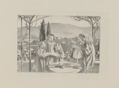 La Terrasse av Maurice Denis