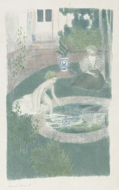 Reflexen i fontänen av Maurice Denis