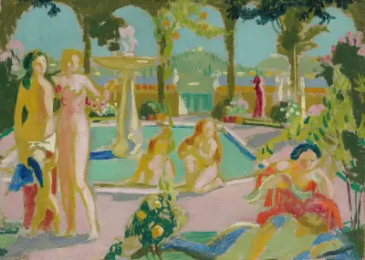 Armidas trädgårdar (skiss) av Maurice Denis