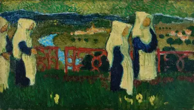 Nunnorna på terrassen vid Saint-Germain av Maurice Denis