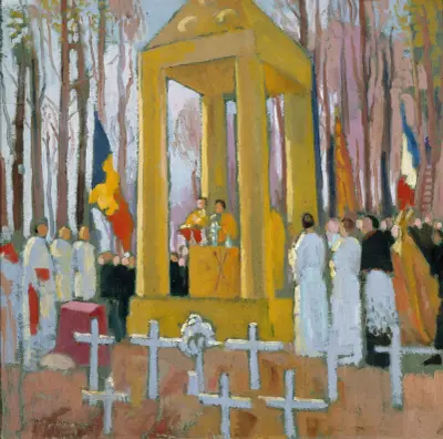 Messe devant la tombe d’Ernest Psichari, Maurice Denis