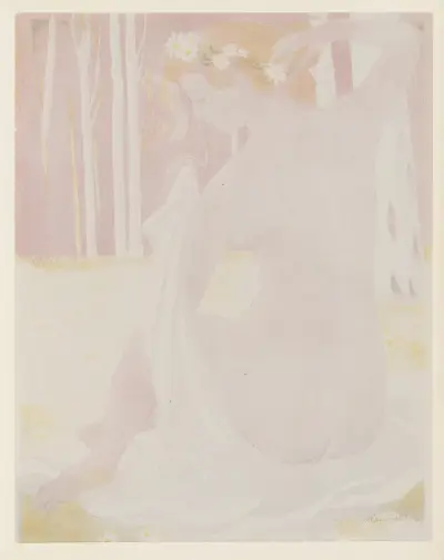 Nymphe couronnée de pâquerettes von Maurice Denis