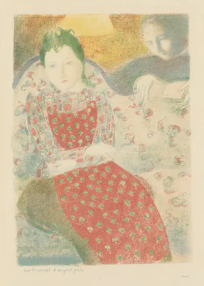 On the pale silver sofa (Sur le canapé d’argent pâle), 1911 av Maurice Denis