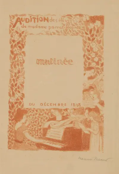 Program na przesłuchanie uczniów pani Parrot-Lecomte, Maurice Denis