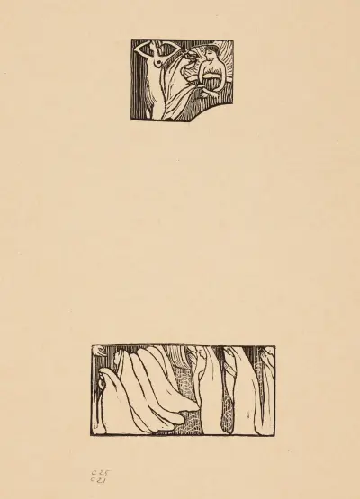Sagesse (ensemble de sept éssais pour l’ouvrage Sagesse de Paul Verlaine) Pl. 1 von Maurice Denis