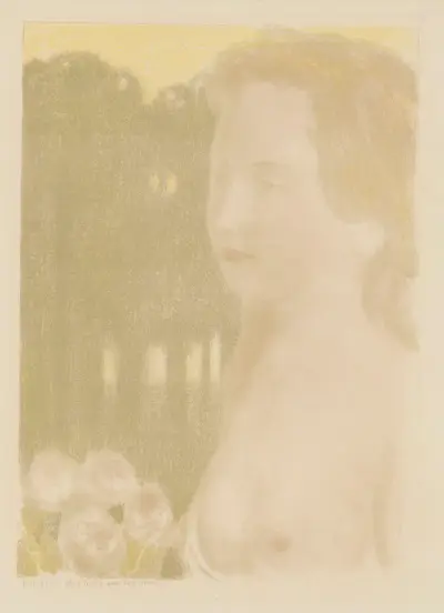 She was more beautiful than dreams (Elle était plus belle que les rêves) av Maurice Denis