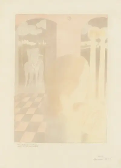 The Knight did not die in the Crusade (Le chevalier n’est pas mort à la croisade) av Maurice Denis