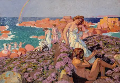 Ulysses With Calypso av Maurice Denis