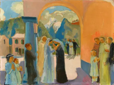 Besök i Finhaut av Maurice Denis