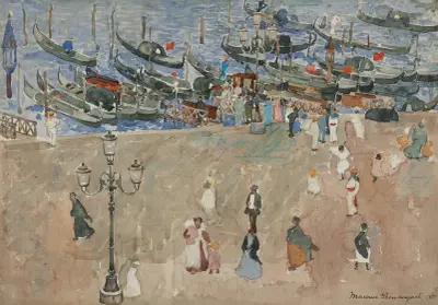 Gray Day, Venice av Maurice Prendergast