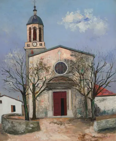 Eglise Saint-André, Irigny (Rhône) av Maurice Utrillo