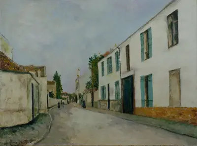 Street Scene (Rue de village) av Maurice Utrillo