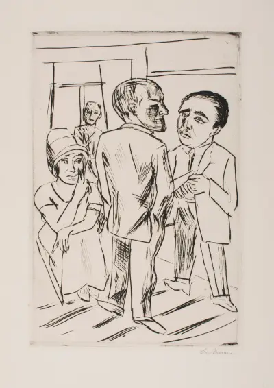 At the Hotel (The Dollar), 1923 – nr 2 av Max Beckmann