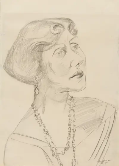 Bildnis Lilli von Schnitzler-Mallinckrodt av Max Beckmann