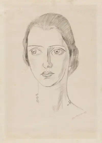 Bildnis Marie-Louise von Motesiczky av Max Beckmann