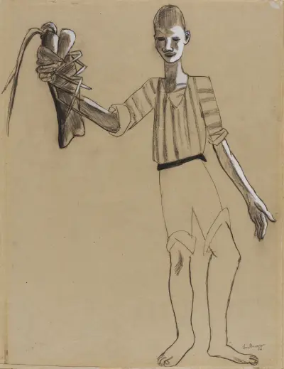 Chłopiec z homarem, Max Beckmann