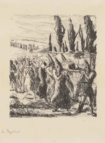 Burial av Max Beckmann