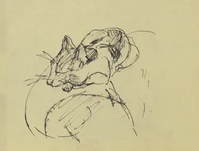 Cat av Max Beckmann