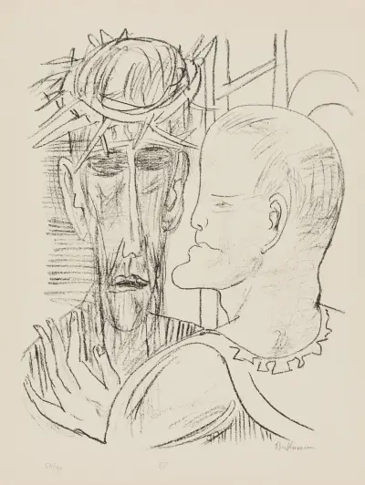 Christ and Pilate av Max Beckmann